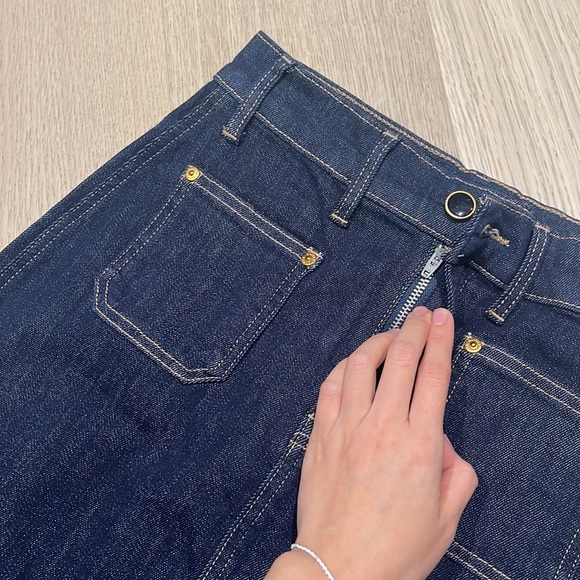 Khaite denim skirt Kerrie in Indigo - Picture 2 of 8